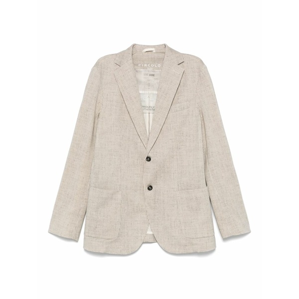 チルコロ1901 メンズ ジャケット＆ブルゾン アウター Houndstooth blazer Neutrals｜asty
