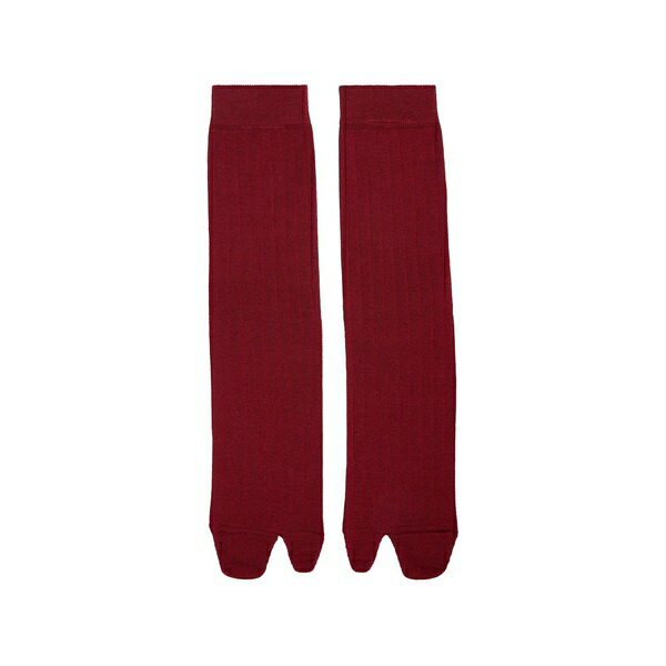 マルタンマルジェラ メンズ ソックス アンダー御召しもの Tabi cotton socks Red