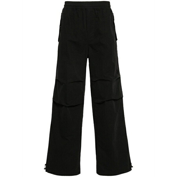 リプレゼント メンズ 心地好いズボン下 ボトムス Parachute baggy trousers  Black