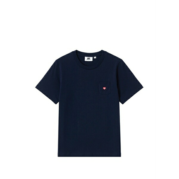 チョコレート レディース Tシャツ トップス Heart-motif t-shirt Blue｜asty 14,950円