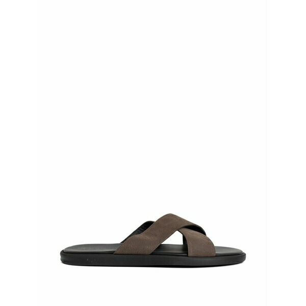 ドンカルズ メンズ サンダル シューズ Criss-cross sandals Brown