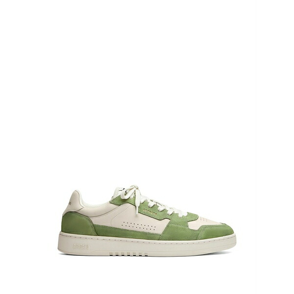 アクセルアリガト メンズ スニーカー シューズ Perforated dice lo sneakers Green