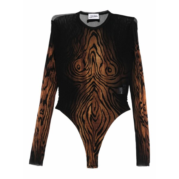 ジャンポール ゴルチエ レディース Tシャツ トップス The wood bodysuit Brown｜asty