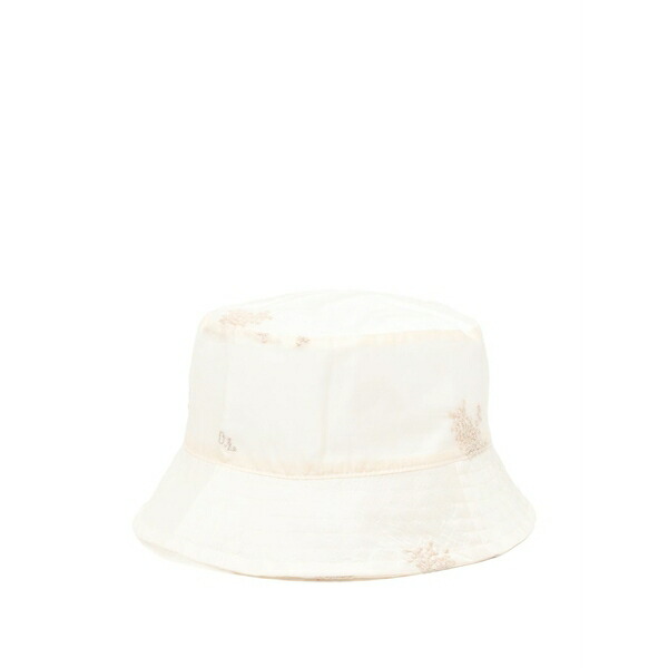 アワーレガシー メンズ かぶり笠 佩び物 Embroidered-floral bucket hat Neutrals