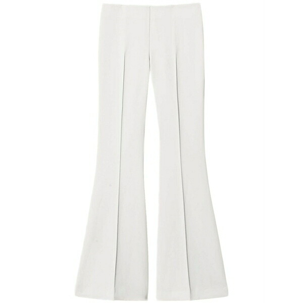 ツイン仕掛ける レディース 心地好いズボン下 ボトムス Pressed-crease flared trousers  Neutrals