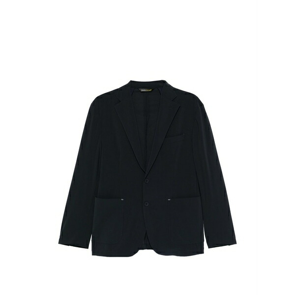 マニュエル リッツ メンズ 上衣＆上衣 アウター Pocket long-sleeve blazer Blue コート・ジャケット-メンズファッション