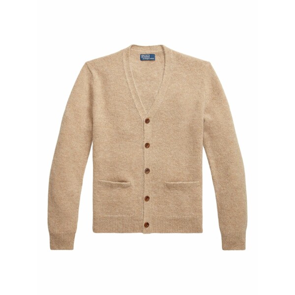 ラルフローレン メンズ ジレー アウター Elbow-patch cardigan Neutrals