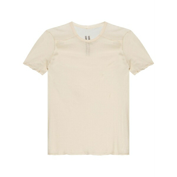 リックオウエンス メンズ プルオーバー トップス Cotton t-shirt Neutrals