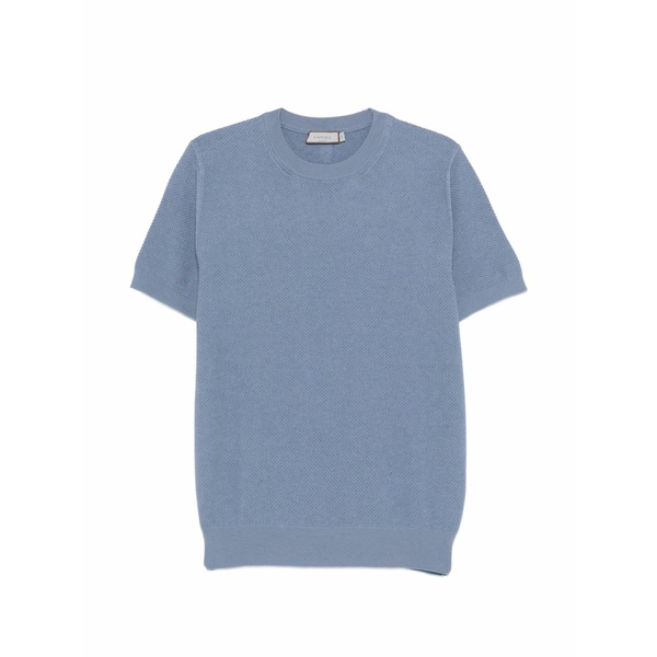 カナーリ メンズ ティーシャツ トップス Crew-neck t-shirt Blue Tシャツ・カットソー-メンズファッション
