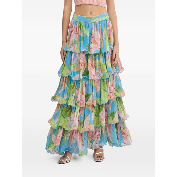 ファーム リオ レディース スカート ボトムス Lily bloom maxi skirt Blue