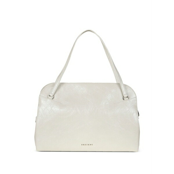 オルチアーニ レディース トートバッグ バッグ Large lido leather tote bag White