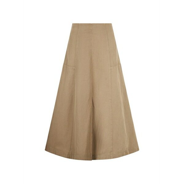 １２０％リノ レディース スカート ボトムス Panelled midi skirt Neutrals｜asty