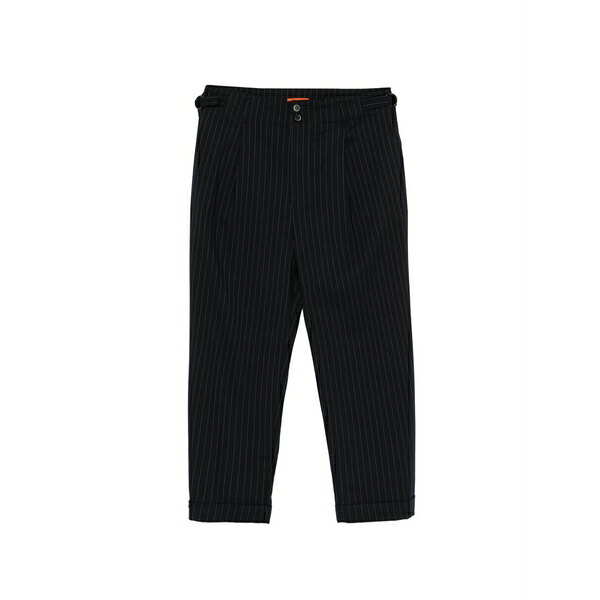 バレナ メンズ カジュアルパンツ ボトムス Pinstripe tailored trousers Black｜asty 56,880円