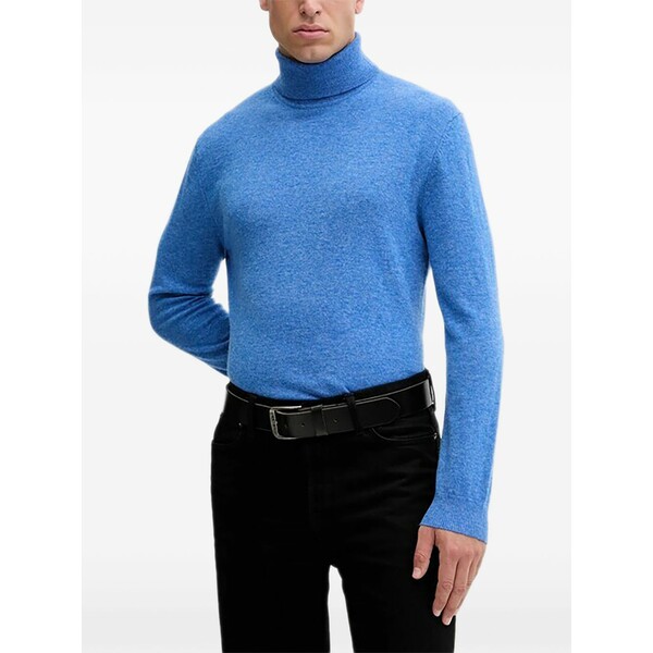 ベネトン メンズ ニット&セーター アウター Roll-neck sweater Blue｜asty