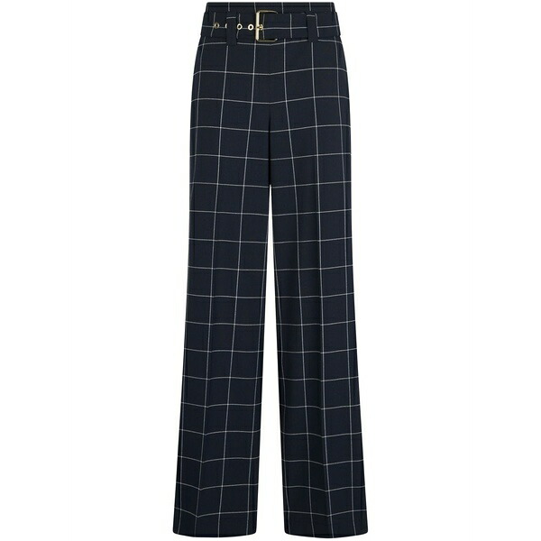 リュージョー レディース カジュアルパンツ ボトムス Tailored check trousers Blue