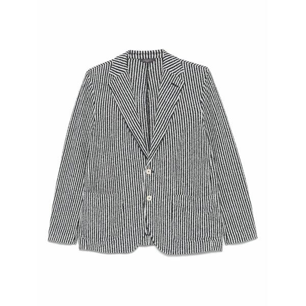 チルコロ1901 メンズ ジャケット＆ブルゾン アウター Striped blazer Blue｜asty