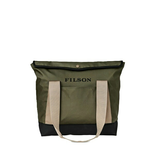 フィルソン メンズ トートバッグ 御徒面子 All-weather double-handle tote bag Green