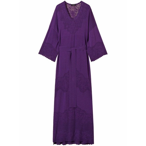 ツインセット レディース ワンピース トップス Belted dress Purple｜asty