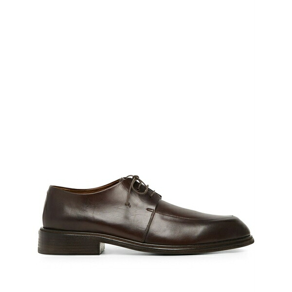 マーシャル  メンズ 御召しものシューズ シューズ Altopiano almond-toe leather derby shoes Brown