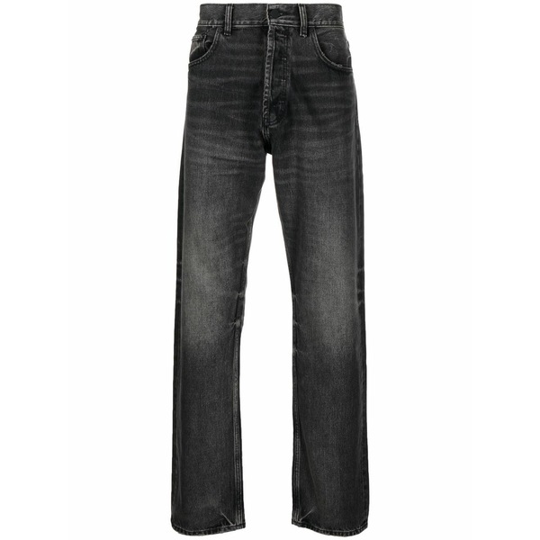 エフオージーエッセンシャルズ メンズ 心地好いズボン下 ボトムス Straight-leg design jeans Black