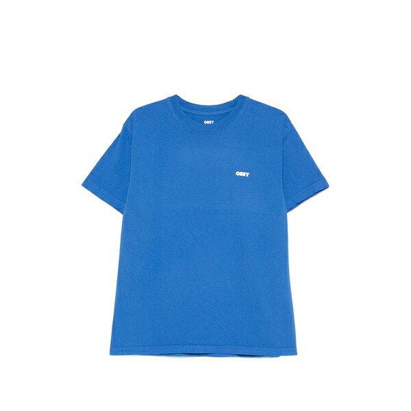 オベイ メンズ プルオーバー トップス Logo-detail t-shirt Blue