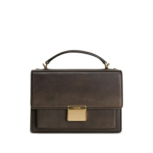 ゴールデングース レディース ショルダーバッグ 御徒面子 Vennezia leather bag  Black