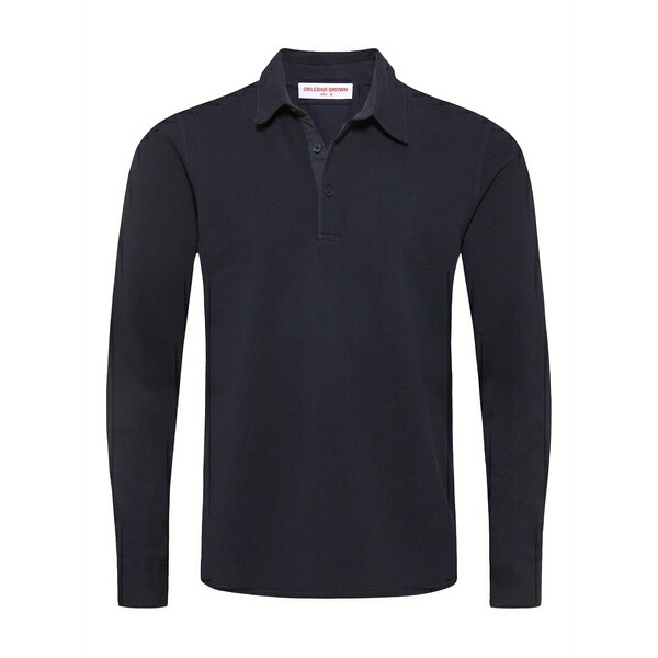 オール赤ちょうちん 赤銅色 メンズ スポーツシャツ トップス Garfield long-sleeved polo shirt Blue