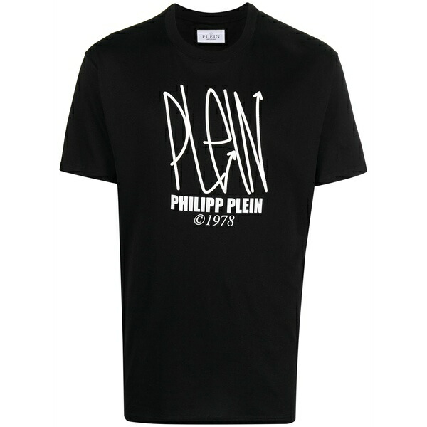 フィリップ飾り気の無い メンズ プルオーバー トップス Skull short-sleeved t-shirt  Black