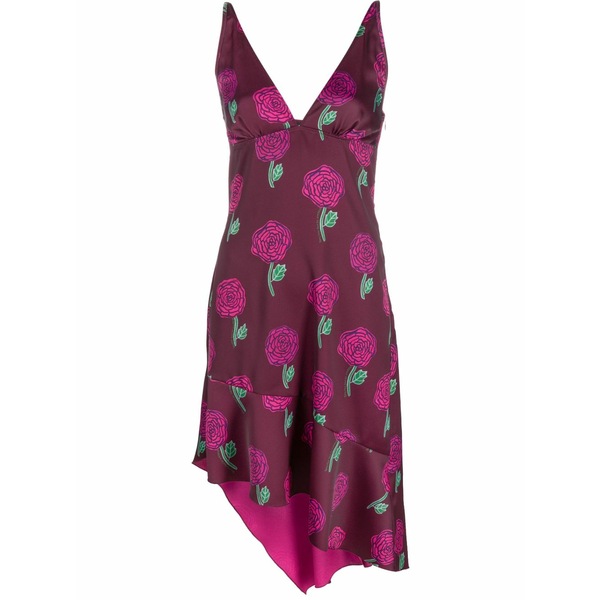 呼びりん探し回る レディース 衣装 トップス Floral-print sleeveless dress Pink
