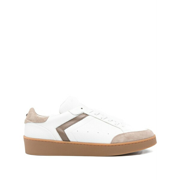 カナーリ メンズ スニーカー シューズ Suede sneakers  White