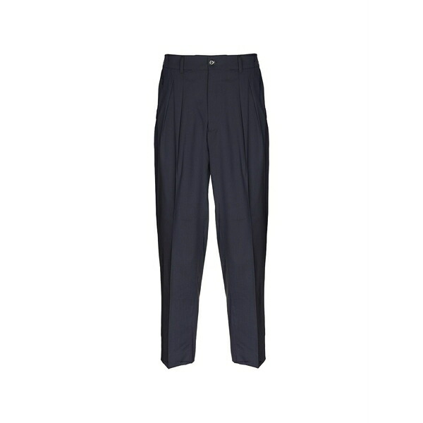ビーエイブル メンズ 心地好いズボン下 ボトムス Pleated trousers Blue
