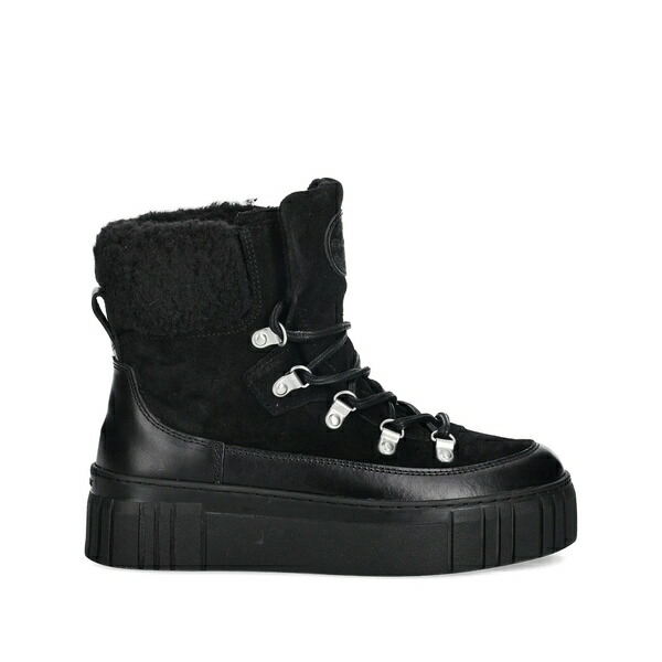 ガント レディース ブーツ シューズ Snowmont lace-up platform ankle boots Black