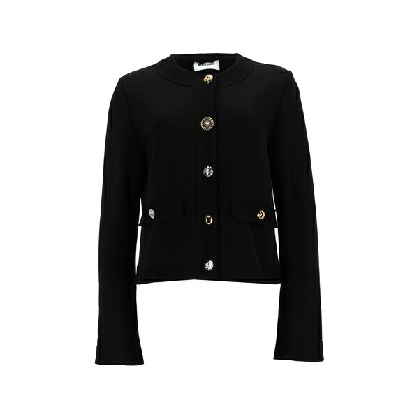 モスキーノ レディース ジレー アウター Black cardigan Black