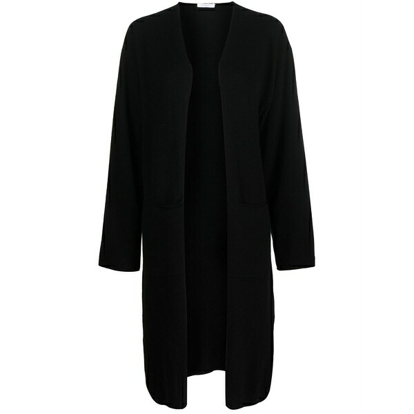 マロ レディース ジレー アウター Drapped cashmere cardigan Black