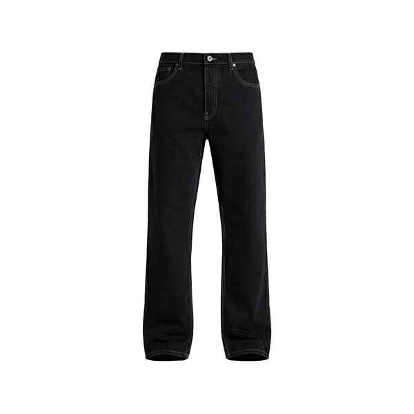 オフホワイト メンズ デニムパンツ ボトムス Contrast-stitch jeans Black｜asty