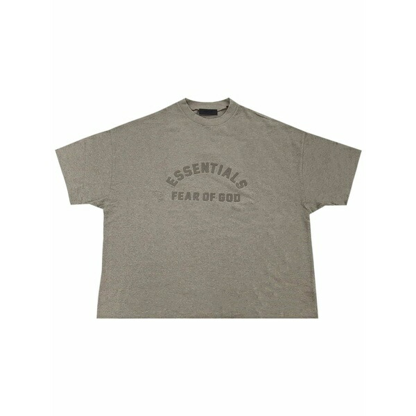 エフオージーエッセンシャルズ メンズ プルオーバー トップス Logo-print cotton t-shirt Grey