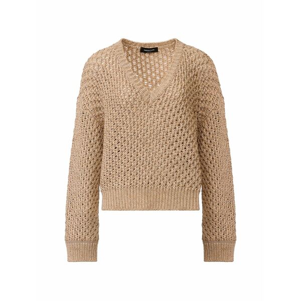 ファビアナ フィリッピ レディース 編み物\u0026ティーシャツ アウター V-neck sweater Neutrals