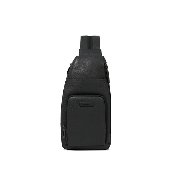ピークアドロ  メンズ うしろ側風呂敷き包み・背嚢 御徒面子 Modus restyling leather sling bag Black