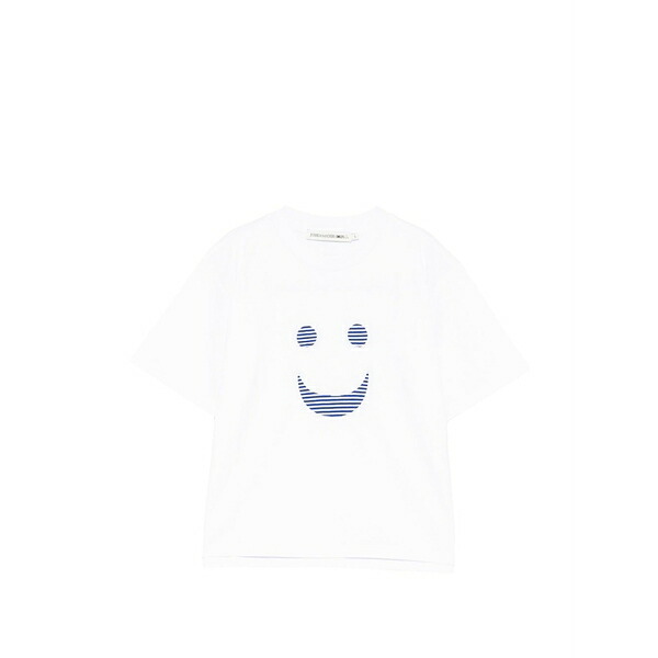 ジョシュア サンダース レディース プルオーバー トップス Smiley striped t-shirt White