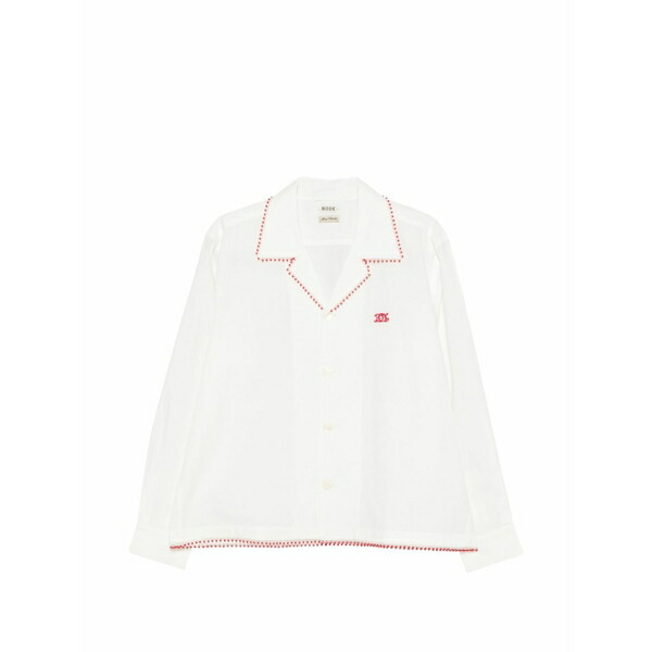 ボーディ メンズ ティーシャツ トップス Redbud long-sleeve shirt White