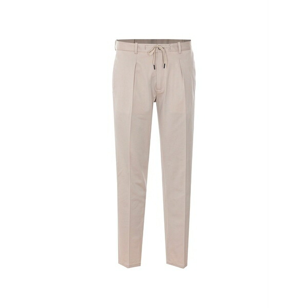 チルコロ1901 メンズ カジュアルパンツ ボトムス Drawstring straight-leg trousers Neutrals|asty