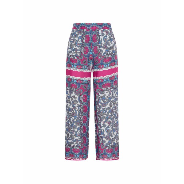 マリパルミ レディース 心地好いズボン下 ボトムス Paisley trousers Blue