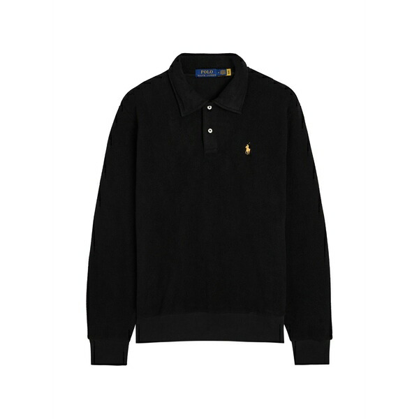 ラルフローレン メンズ スポーツシャツ トップス Logo-embroidery polo shirt Black ポロシャツ-メンズファッション-トップス