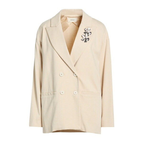 【貨物輸送無料】 ヴィコロ レディース 上衣＆上衣 アウター Blazers Beige