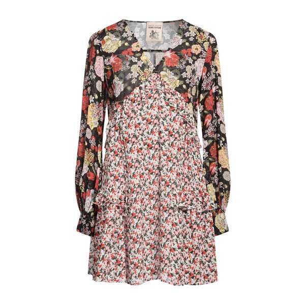 【送料無料】 セミクチュール レディース ワンピース トップス Mini dresses Black|asty