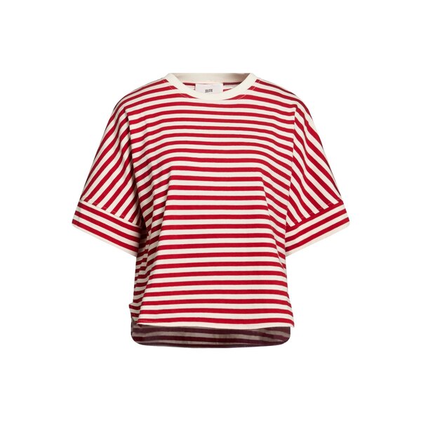 【貨物輸送無料】 ソロトレ レディース プルオーバー トップス T-shirts Red