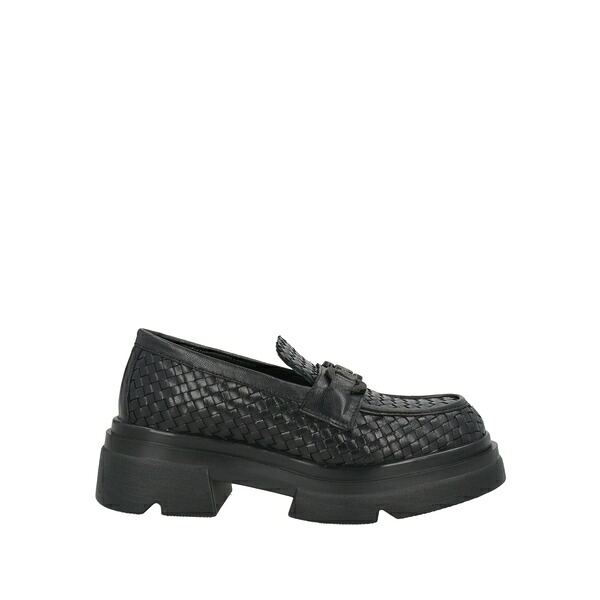 【貨物輸送無料】 エマヌエーレ ヴェー レディース スリッポン・ローファー シューズ Loafers Black