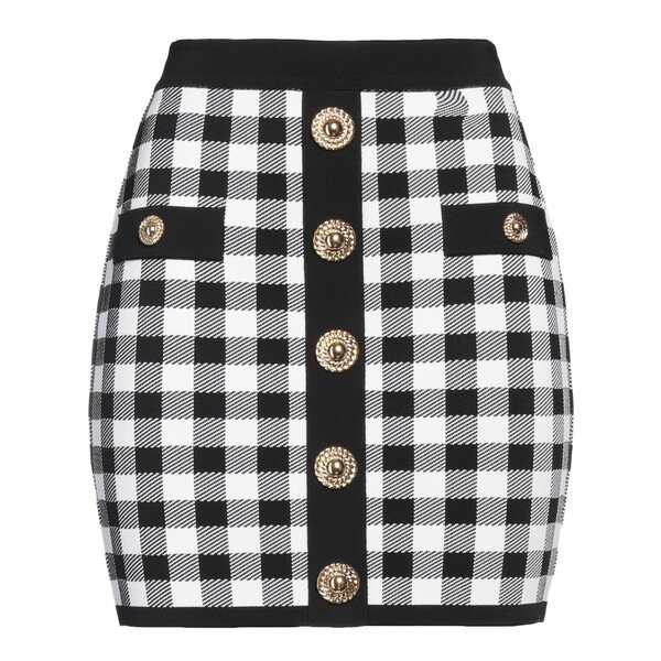 【貨物輸送無料】 バルマン レディース スコート ボトムス Mini skirts Black