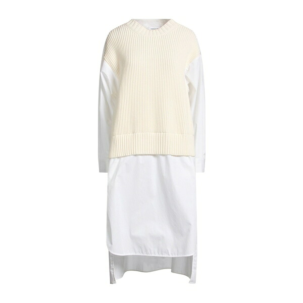 【送料無料】 ファビアナ フィリッピ レディース ワンピース トップス Midi dresses White｜asty