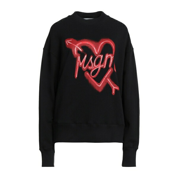 【貨物輸送無料】 エムエスジイエム レディース パーカー・スウェットシャツ アウター Sweatshirts Black